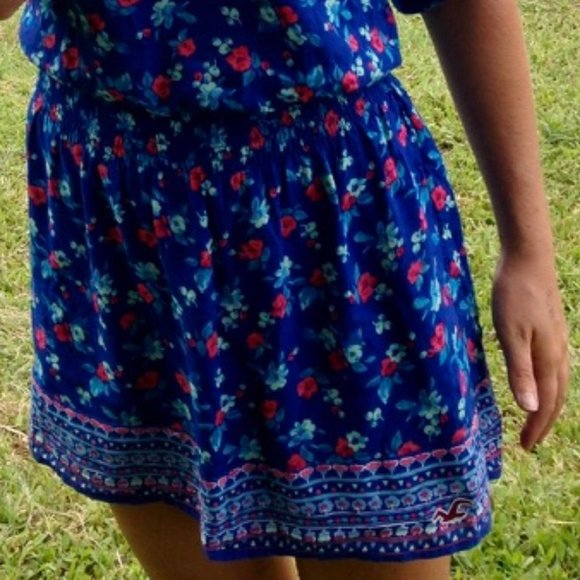 Hollister Floral Smocked-waist Boho Mini Dress - Picture 9 of 9